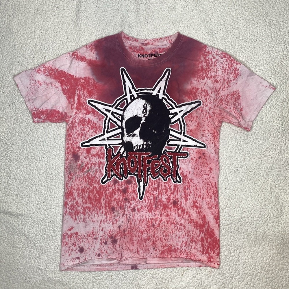 2022 Knotfest Star Skull Tie Dye T-Shirt: Size Small
